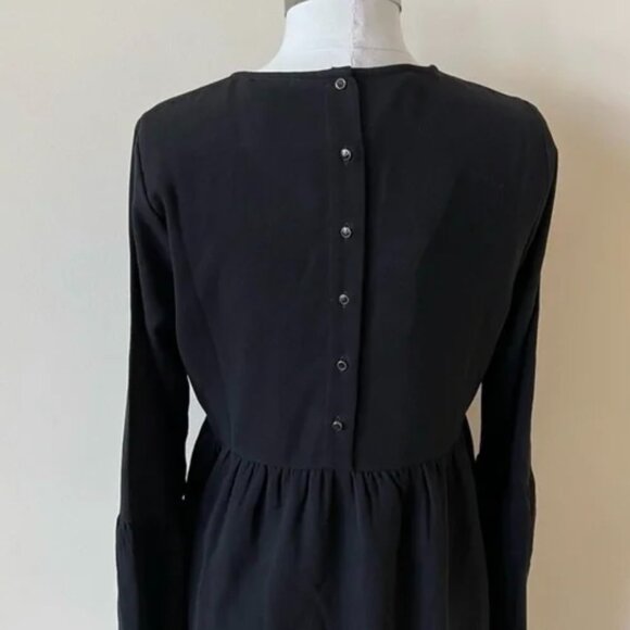 Twelfth street by Cynthia Vincent - black, embroidered minidress - New, sz S - Picture 3 of 10